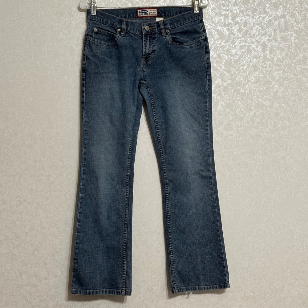 Old Navy Blue Jeans Size 4 Bootcut Low Rise Medium Wash Denim Pockets